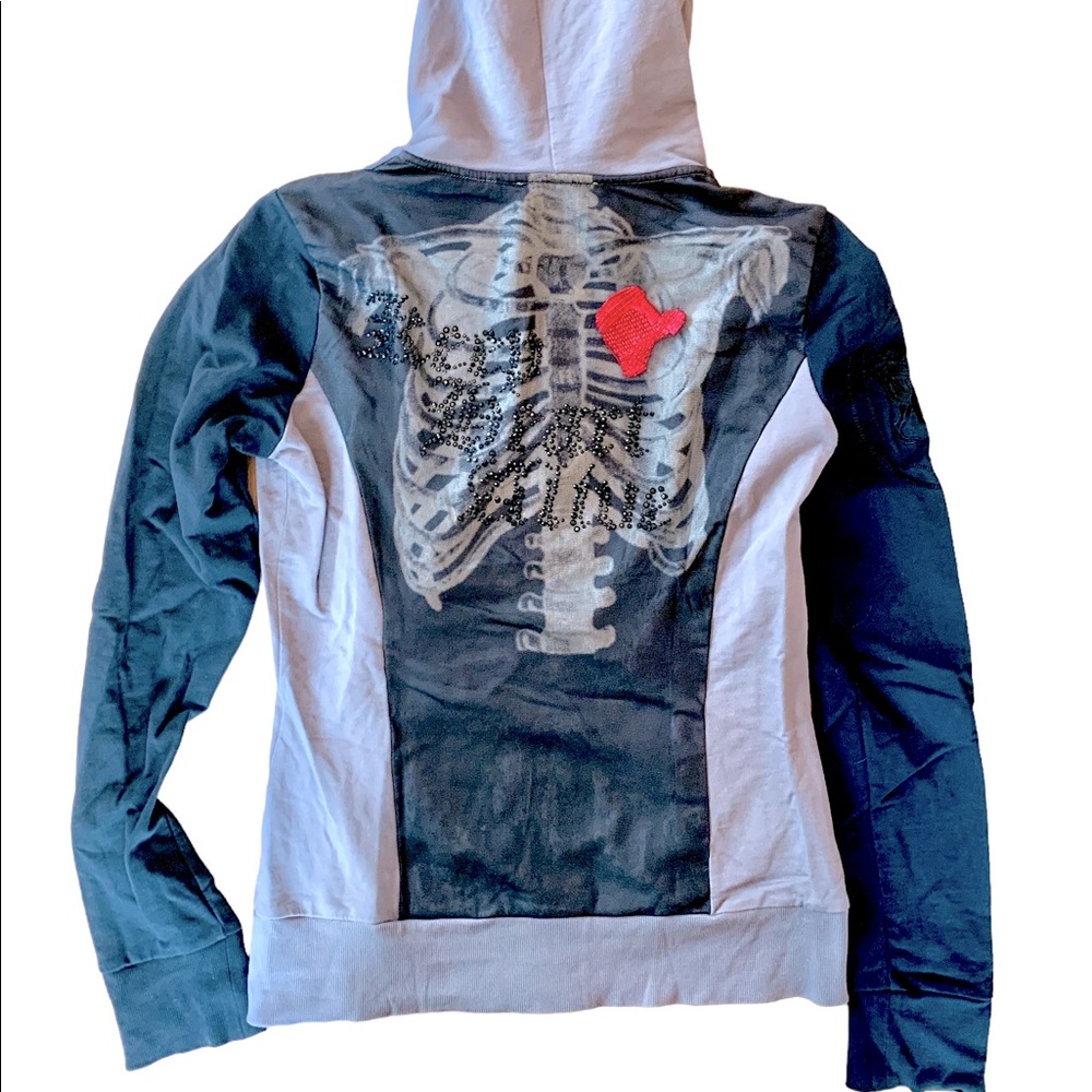 Parasuco Skeleton zip up hoodie, medium